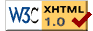 Dieses Symbol der W3C-Organisation ist ein Gütesiegel für standardkonformer Webdokumente.