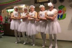 Männerballett tanzt den Sterbenden Schwan Männerballett tanzt den Sterbenden Schwan