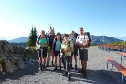 Wandergruppe der Hüttentour