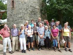 Wandergruppe am Buchbergturm